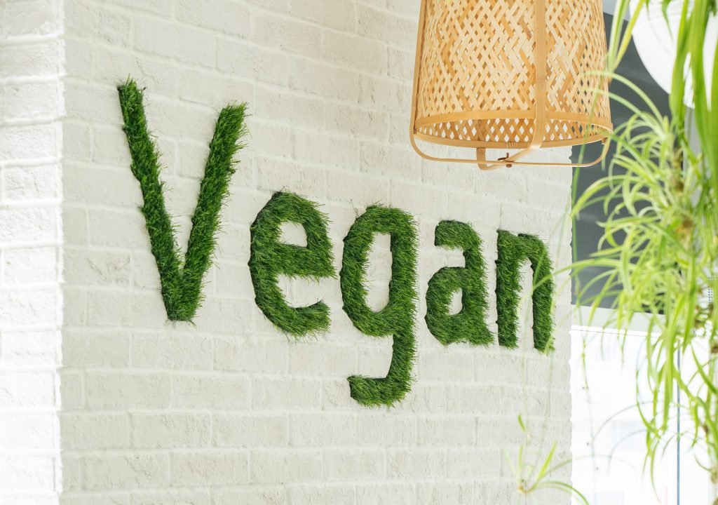 Vegan written on Soul Sante Cafe Wall Vegan written on Soul Sante Cafe Wall